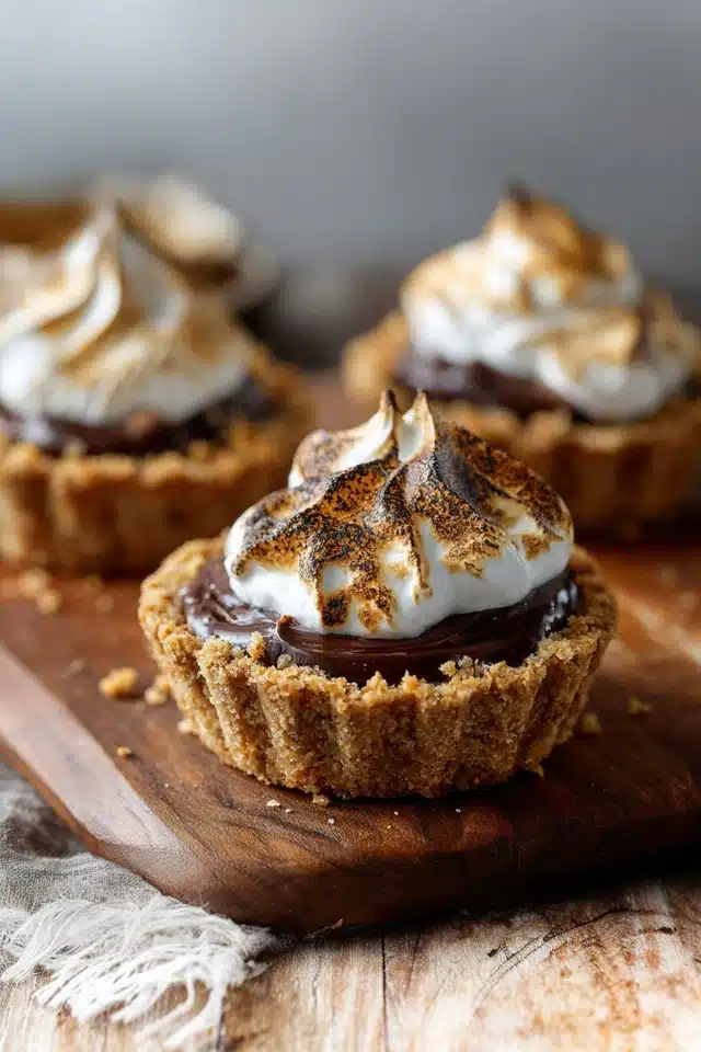 Mini S’mores Pies - Flavor Smile