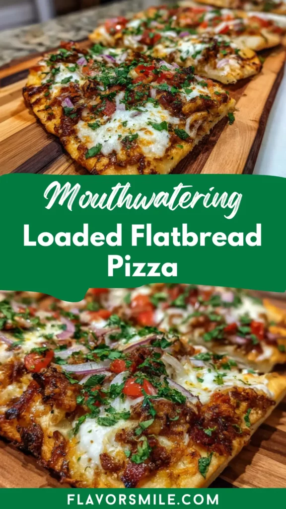Loaded Flatbread Pizza - Flavor Smile