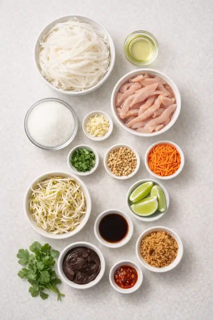 Authentic Chicken Pad Thai - Flavor Smile