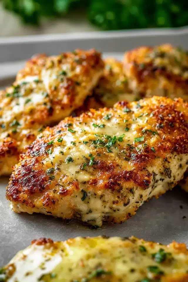 Low Carb Keto Garlic Parmesan Chickendata